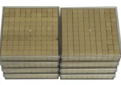 Klassensatz Hunderter-Platte aus RE-Wood, 8-tlg. in Stapel-Box