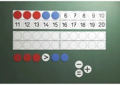 Klassensatz Rechenleisten/Plättchen Zahlenraum bis 20, 25-tlg.