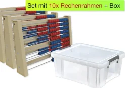 Klassensatz Rechenrahmen für 100-er Zahlenraum, 11-tlg., in Box