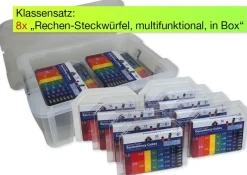 Klassensatz Rechen-Steckwürfel 