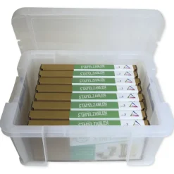 Klassensatz Stapel-Zahlen naturfarben, 8-tlg., in Stapel-Box