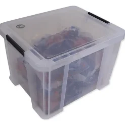 Klassensatz Steckwürfel rot/blau, 21-tlg., in Stapel-Box