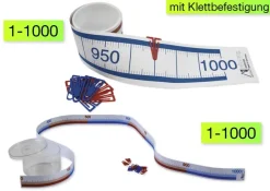 Klassensatz Zahlenstrahl-Rechenband 1-1000, 25-tlg., in Box
