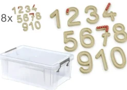 Klassensatz Ziffernsatz 1-10, 8-tlg., in Box