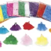 Kleine Federn in 10 Farben, 140 g