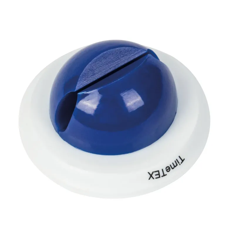 Klemm-Stifthalter (weiß/blau), selbstklebend