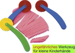 Knete Zickzack-Rollschneider, 3-tlg.