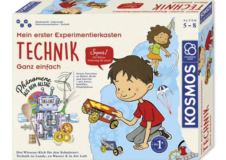KOSMOS Experimentier-Kasten "Technik ganz einfach", 59-tlg.
