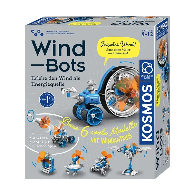 KOSMOS Experimentier-Kasten "Wind Bots: Erlebe den Wind als Energiequelle"