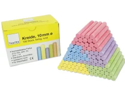 Kreide 10 mm ø, farbig, im 100-er Pack