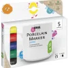 KREUL Porzellan-Stifte Junior, Strichstärke 2-4 mm, 5 Stück