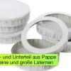 Käseschachteln groß 15,3 cm ø, 10 Paar