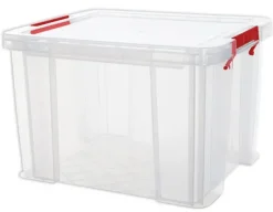 Kunststoff-Box stapelbar, transparent, 36 Liter
