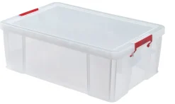 Kunststoff-Box stapelbar, transparent, 51 Liter