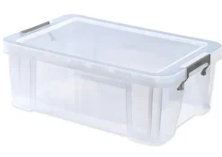 Kunststoff-Box stapelbar, transparent, 15 Liter