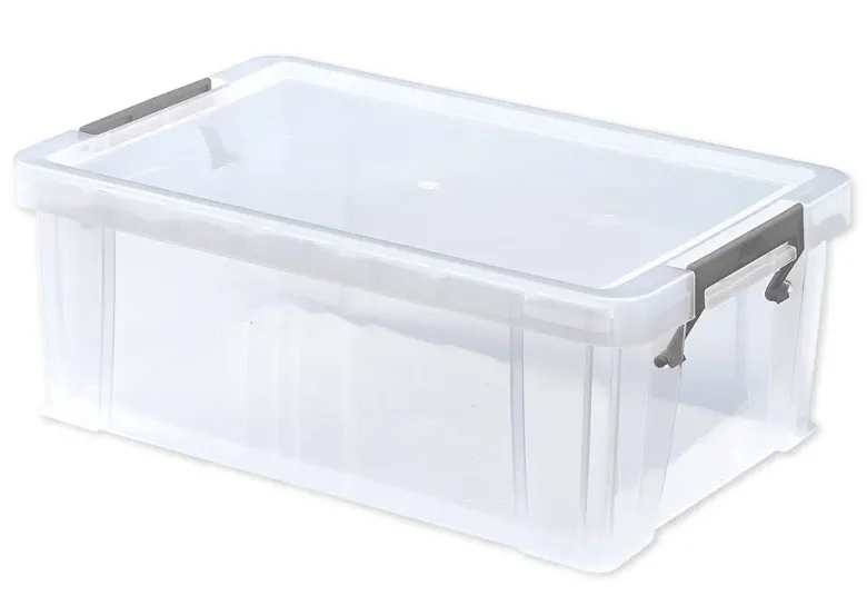 Kunststoff-Box stapelbar, transparent, 10 Liter (A4 XL)