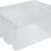 Kunststoff-Box transparent, ohne Deckel, 14 Liter