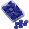 Kunststoff Plättchen transparent, einfarbig, 100 Stück in Box