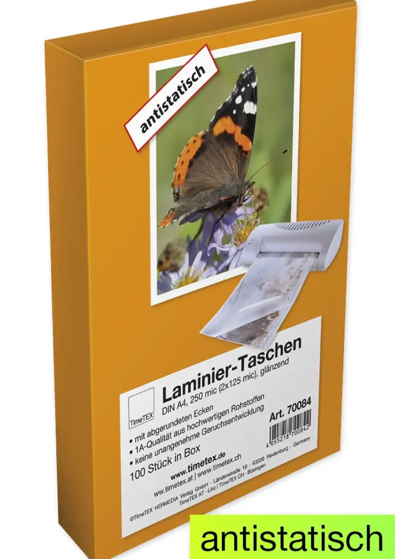 Laminier-Taschen A4 2x125 mic glänzend, 100 Stück