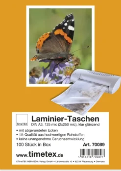 Laminier-Taschen A3 2x125 mic glänzend, 100 Stück