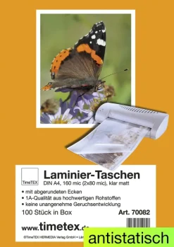 Laminier-Taschen A4 2x80 mic matt, 100 Stück