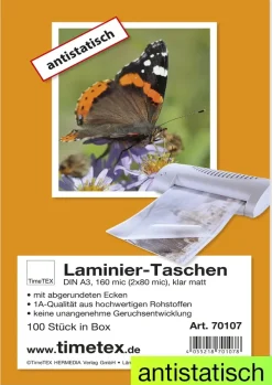 Laminier-Taschen A3 2x80 mic matt, 100 Stück