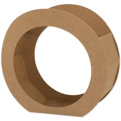 Laternen aus Kraftkarton, 19 cm ø, 5 Stück