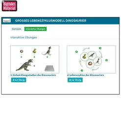 Lebenszyklus-Modell "Dinosaurier", 4-tlg.