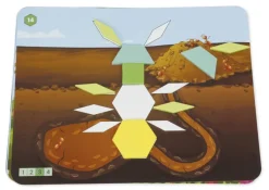 Legespiel Geometrie "Tiere & Insekten", 110-tlg.