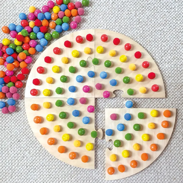 Legespiel "Regenbogen-Legekreis", 184-tlg.