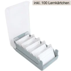 Lernbox A8 Kunststoff mit 100 Lernkärtchen