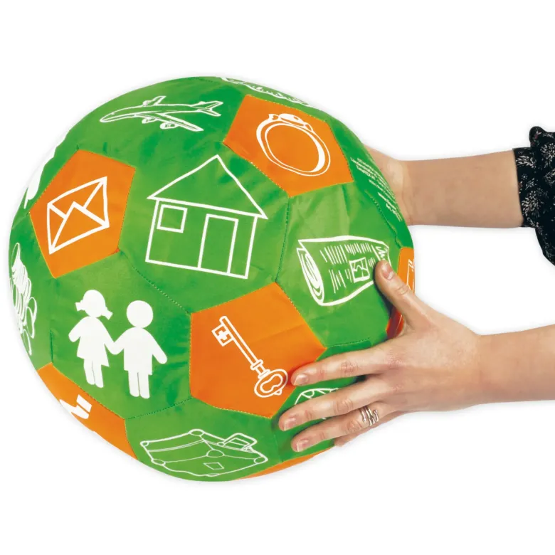 Lernspiel-Ball "Pello" - Geschichten/Alltag
