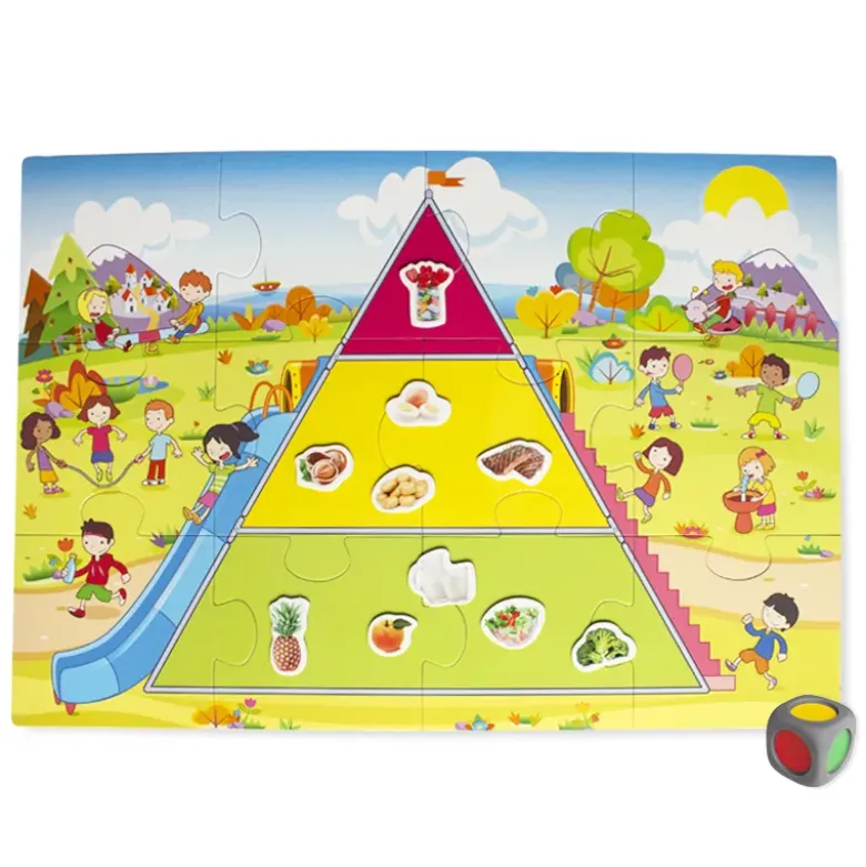 Lernspiel "Superpuzzle Ernährungspyramide", 69-tlg.