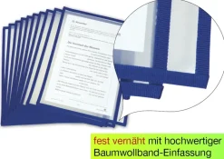 Lern- und Sammeltasche A4-Plus quer, mit Farbeinfassung, 10-tlg.