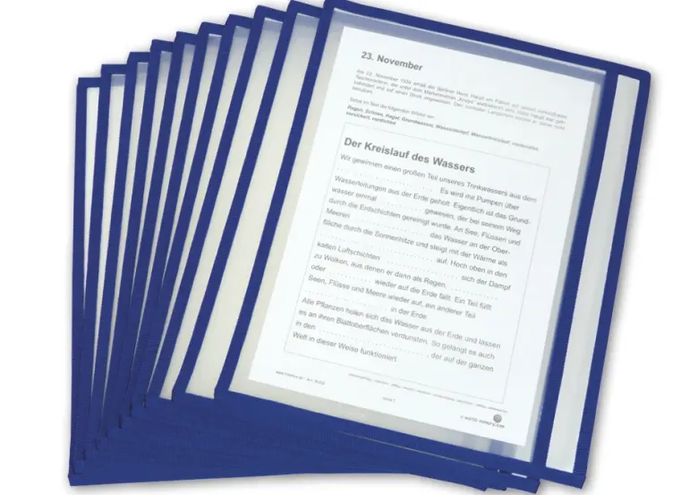 Lern- und Sammeltasche A4-Plus quer, mit Farbeinfassung, 10-tlg.