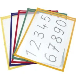 Lern- und Sammeltaschen A4-Plus hochkant, mit Farbeinfassung, 10-tlg.