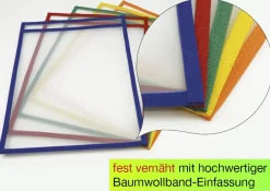 Lern- und Sammeltaschen A5-Plus hochkant, mit Farbeinfassung, 10-tlg.