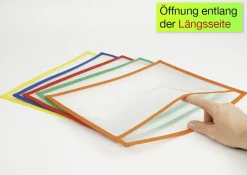 Lern- und Sammeltaschen A4-Plus quer, mit Farbeinfassung, 10-tlg.