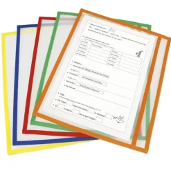 Lern- und Sammeltaschen A5-Plus quer, mit Farbeinfassung, 10-tlg.