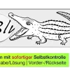 Leseschieber Wort-Krokodil