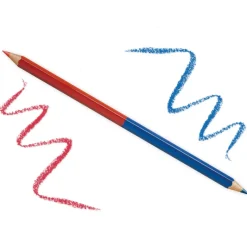 LYRA Silbenstift mit Doppelspitze rot/blau, 6-kant, 6,8 mm ø