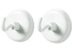 Magnet-Haken-Set, 32 mm ø, weiß, 5-tlg.