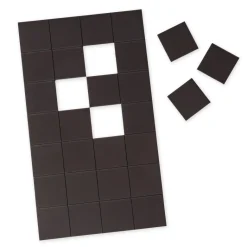 Magnet-Plättchen selbstklebend, 30x30 mm, 28 Stück