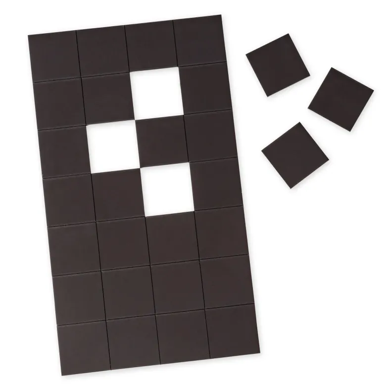 Magnet-Plättchen selbstklebend, 30x30 mm, 28 Stück