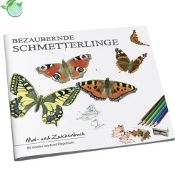 Mal- und Zeichenbuch "Bezaubernde Schmetterlinge", 32 Seiten