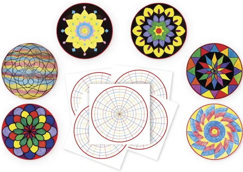 Mandala-Papier, 28x28 cm, 36 Blatt