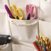 Material-Taschen-Vorhang aus Canvas, 24 Taschen, 93x60 cm