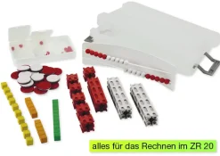 Mathe-Basis-Set Plus Zahlenraum bis 20, 58-tlg, in Box, rot/weiß