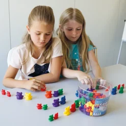Mathe-Bären "Familie" in Box, 6 verschiedene Farben, 96-tlg.