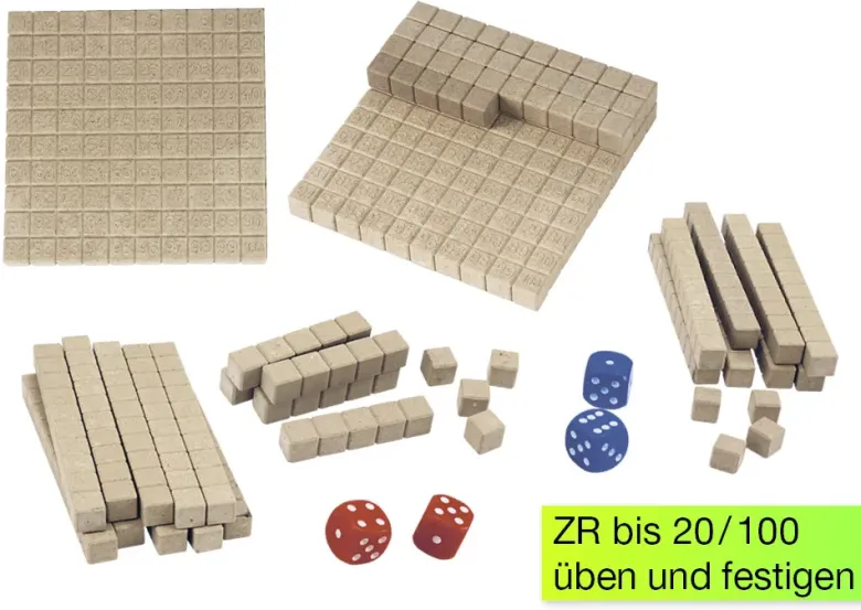 Mathe-Spiel "Hunderterraum", 62-tlg.
